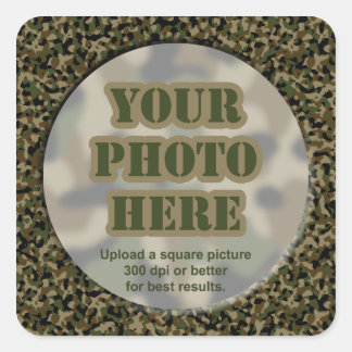 Camouflage Photo Stickers (sheet of 20 small)