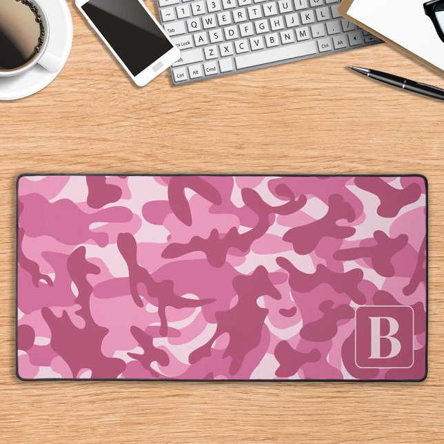 Camouflage Pink Cool Personalised Girly Camo Desk Mat (Creator Uploaded)