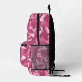 Camouflage Pink Cool Personalised Girly Camo Printed Backpack (Right)