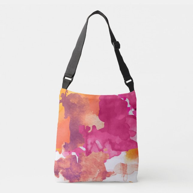 Camouflage Pink Crossbody Bag (Front)