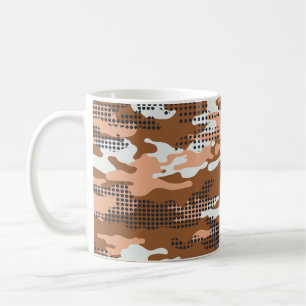 Camouflage Polka Dot: Abstract Seamless. Coffee Mug