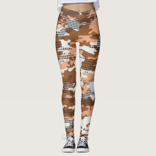 Camouflage Polka Dot: Abstract Seamless. Leggings