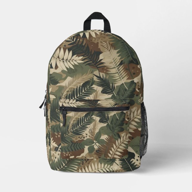 Camouflage Printed Backpack (Front)