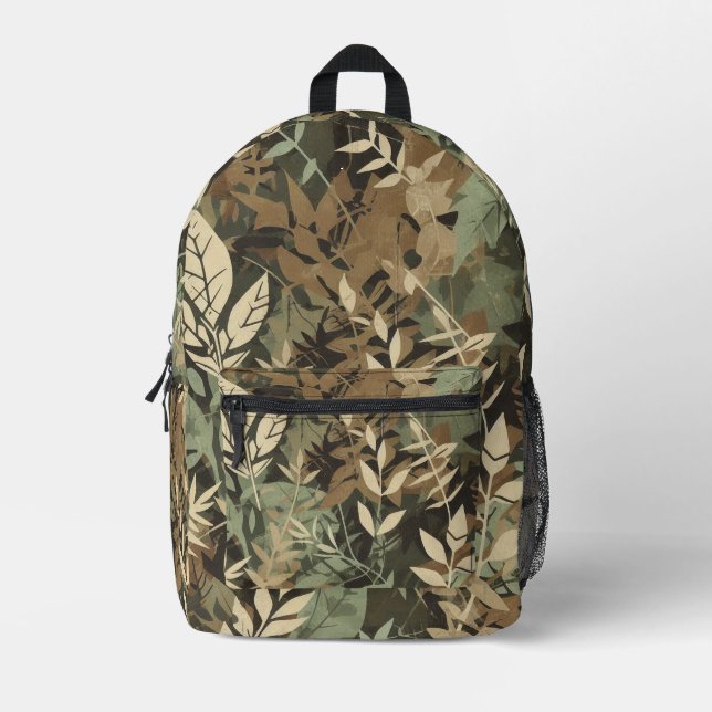 Camouflage Printed Backpack (Front)