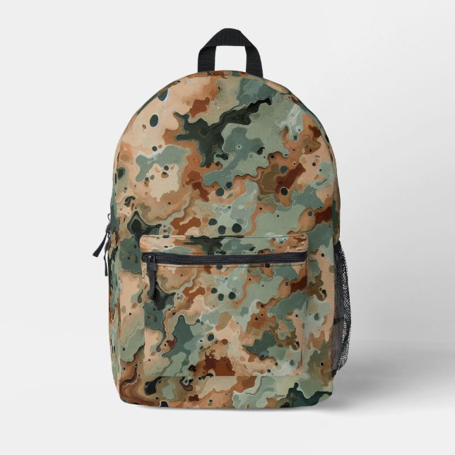 Camouflage Printed Backpack (Front)