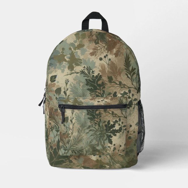 Camouflage Printed Backpack (Front)