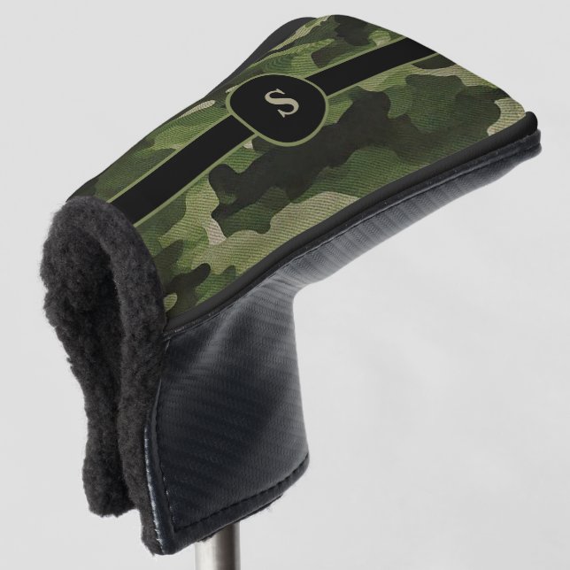 Camouflage Putter Golf Headcover (3/4 Front)