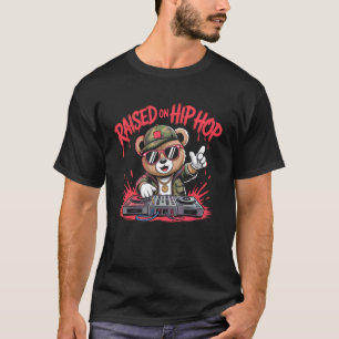 Camouflage Rapper Teddy Bear Camo 80s Old School H T-Shirt