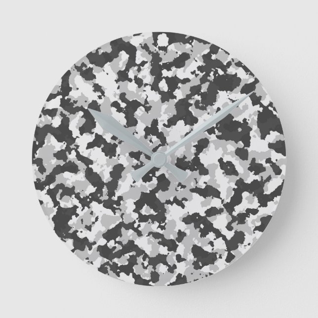 camouflage round clock (Front)