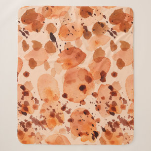 Camouflage seamless pattern with natural khaki san sherpa blanket