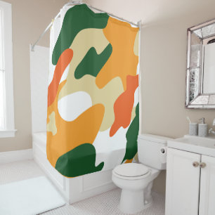 camouflage shower curtain