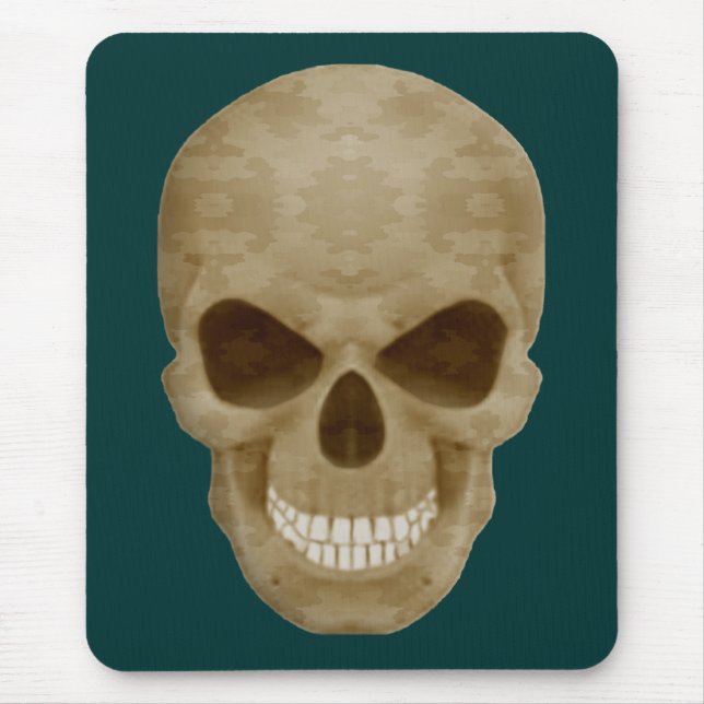 Camouflage Skull Mouse Pad (Front)