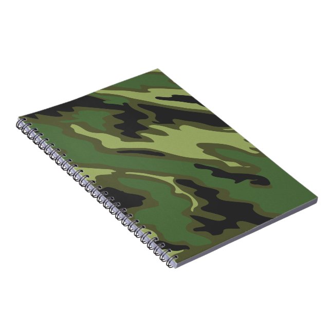 Camouflage Spiral Notebook (Right Side)