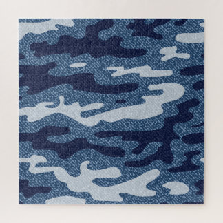 Camouflage Spotted Denim Jeans Pattern Jigsaw Puzzle