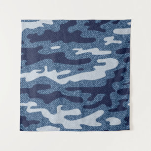 Camouflage Spotted Denim Jeans Pattern Tapestry
