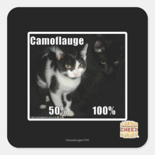 Camouflage Square Sticker