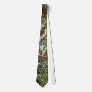 camouflage texture tie
