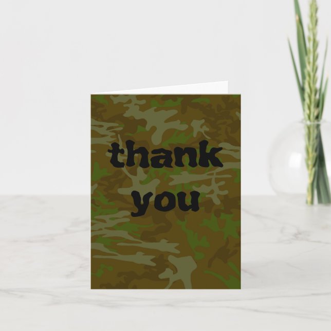 Camouflage Thank You (Front)