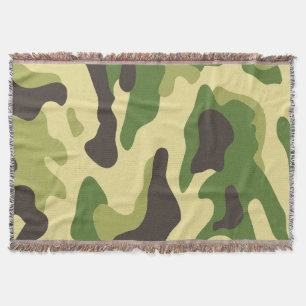 Camouflage Throw Blanket