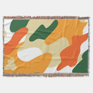 camouflage throw blanket