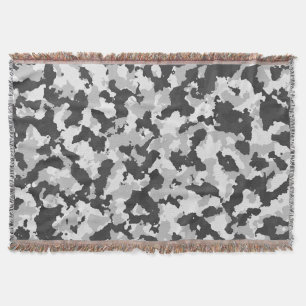 camouflage throw blanket