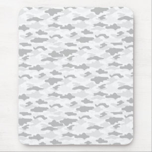 camouflage white mouse pad