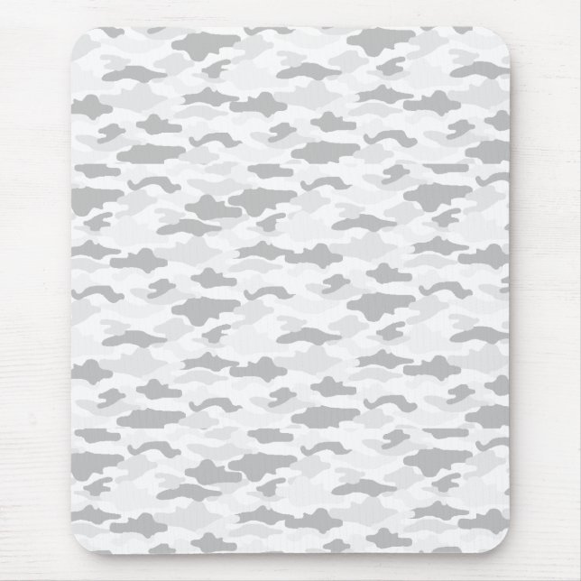camouflage white mouse pad (Front)