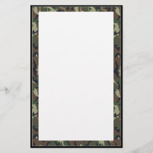 Camouflage Woodland Stationery