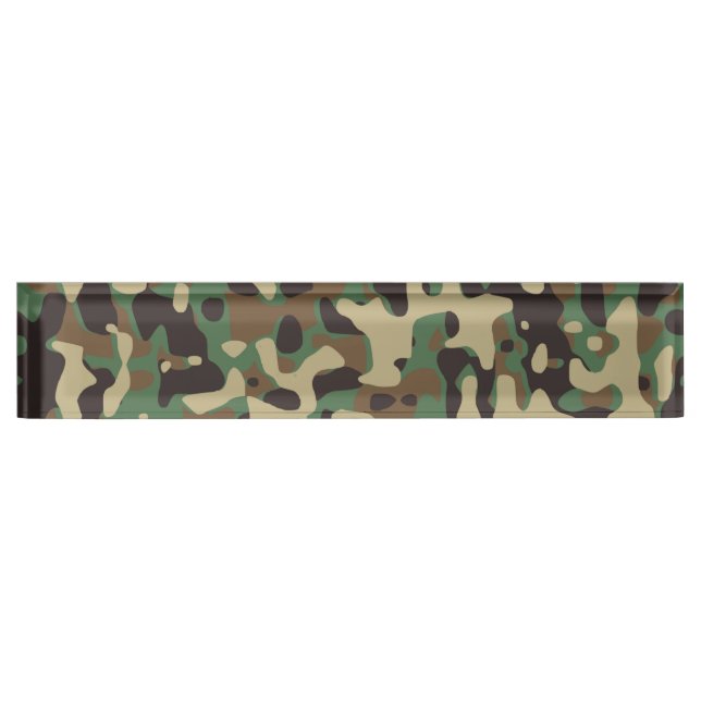 Camouflage Woodlands Nameplate (Front)