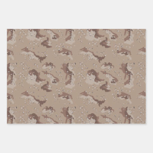 Camouflage wrapping paper, Desert Camouflage Paper Sheet