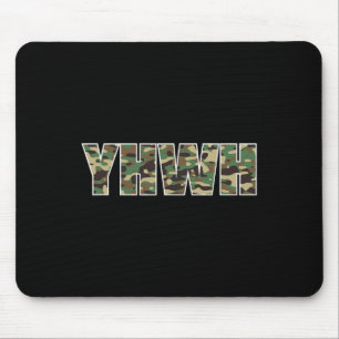Camouflage Yhwh Yahweh Christian Camo Hunting Mouse Pad
