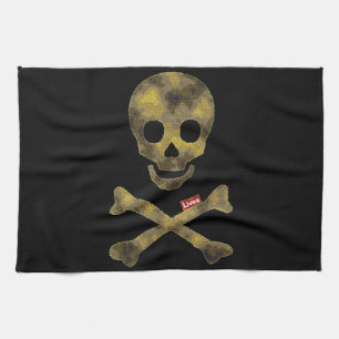 Camouflaged Patterned Skull Tea Towel