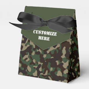 Camouflaged Tent Favour Box
