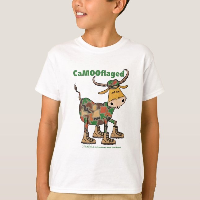 Camouflauge Bull T-Shirt (Front)