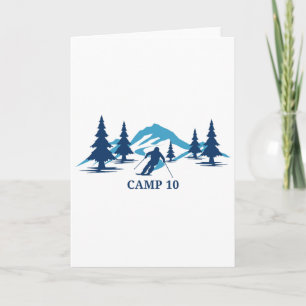 Camp 10 Wisconsin Ski Resort Skiing Skier Card