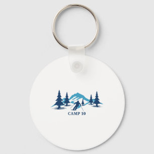 Camp 10 Wisconsin Ski Resort Skiing Skier  Key Ring