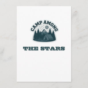 Camp Among The Stars Vintage Outdoor Camping & Nat Enclosure Card