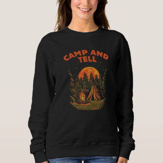 Camp and Tell Camping Friends Camper Buddy Couples Sweatshirt