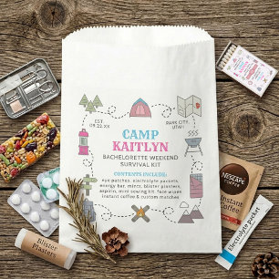 Camp Bach Bachelorette Weekend Party Survival Kit Favour Bags