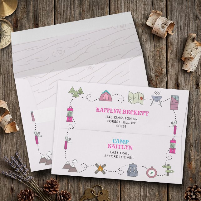 Camp Bach Wilderness Bachelorette Party Envelope (Creator Uploaded)