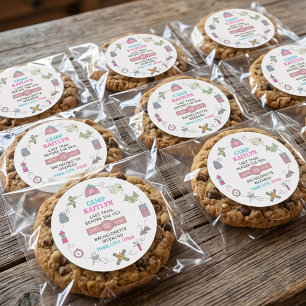 Camp Bach Wilderness Bachelorette Party Favour Classic Round Sticker