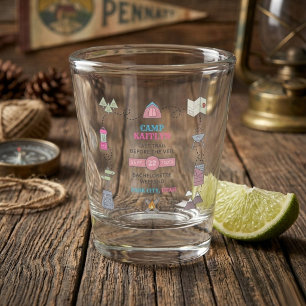 Camp Bach Wilderness Bachelorette Party Favour Shot Glass