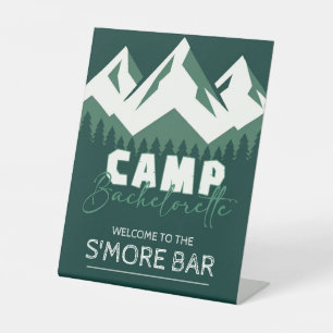 Camp Bachelorette 8X10 Pedestal Sign