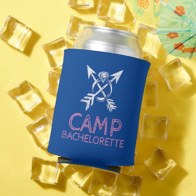 Camp Bachelorette Can Cooler (In Situ Summer)