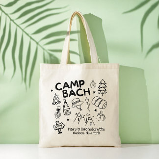 Camp Bachelorette Custom Bachelorette Tote Bag