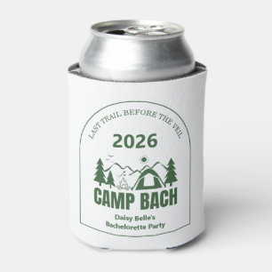 Camp Bachelorette Green Can Cooler