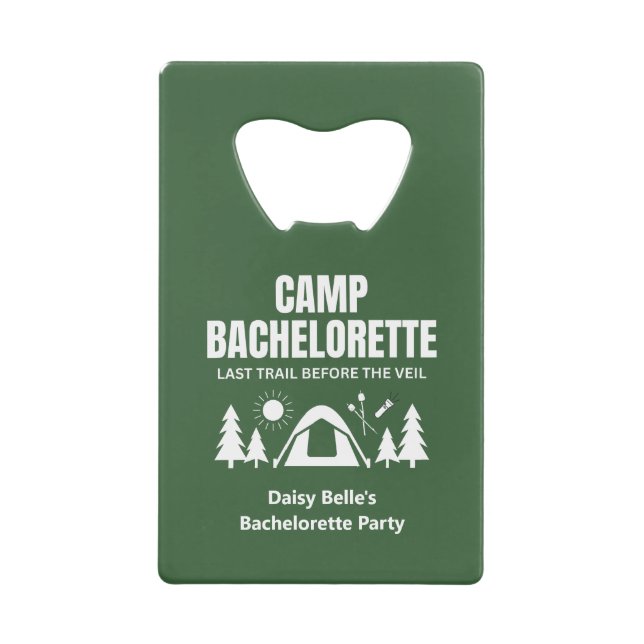 Camp Bachelorette Green Cooler (Front)