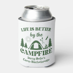 Camp Bachelorette Green T-Shirt Can Cooler