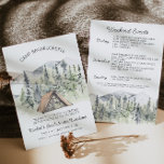 Camp Bachelorette Invitation<br><div class="desc">This is a fully editable "wild in the woods" bachelorette party invitation template. Edit ALL wording, fonts, and most* colours (the colours of the watercolor elements cannot be edited). To access all design tools, please select "edit using design tool". If you have any questions for me please reach out to...</div>