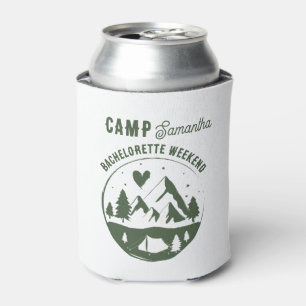 Camp Bachelorette Party Camping Bach Weekend Can Cooler